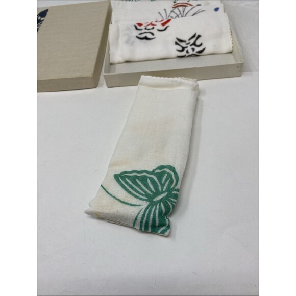 VTG Gift Set of 5 Japanese Cotton Terry Multi-Purpose Tenugui Towels - Picture 3 of 7
